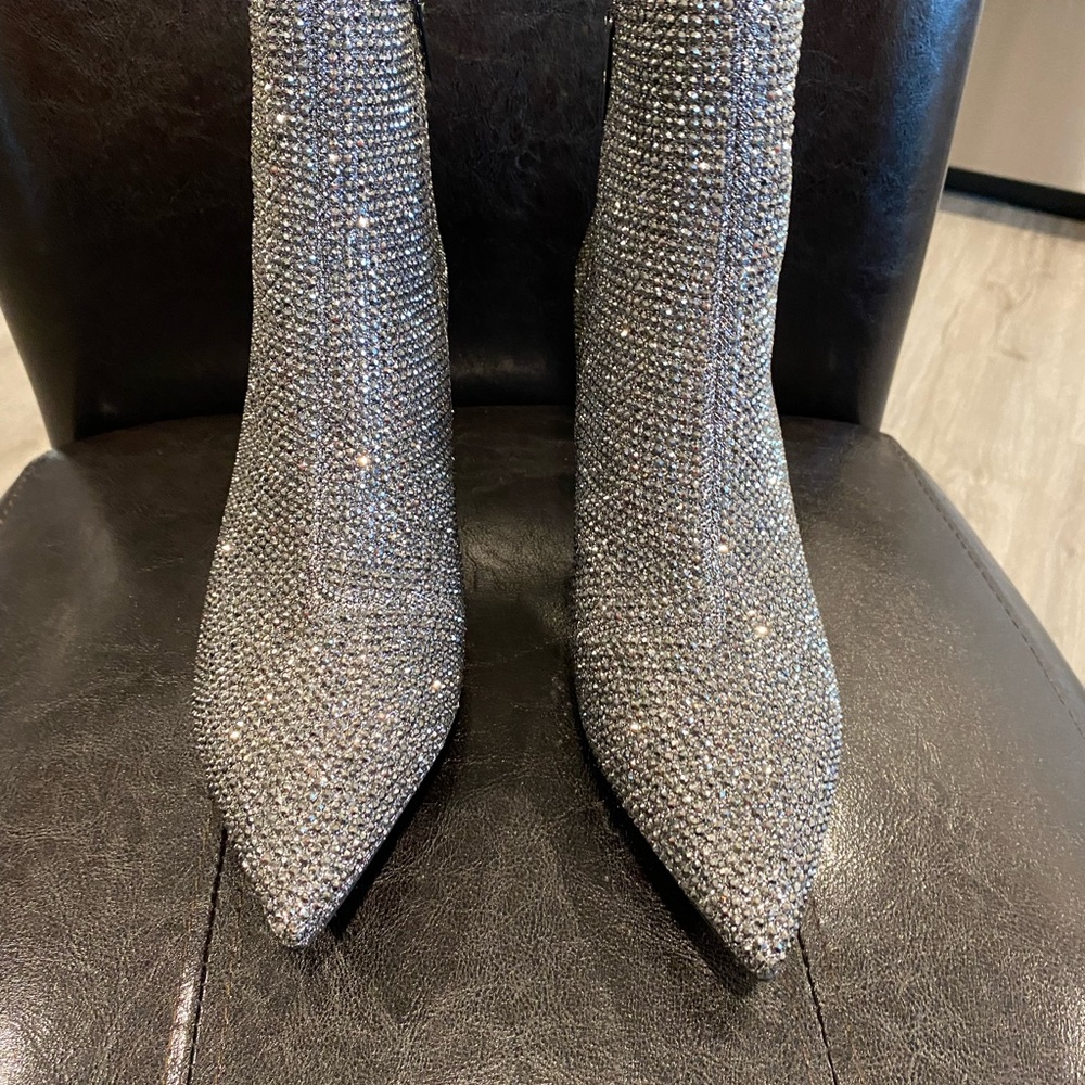 Elegant Silver Women's Boots